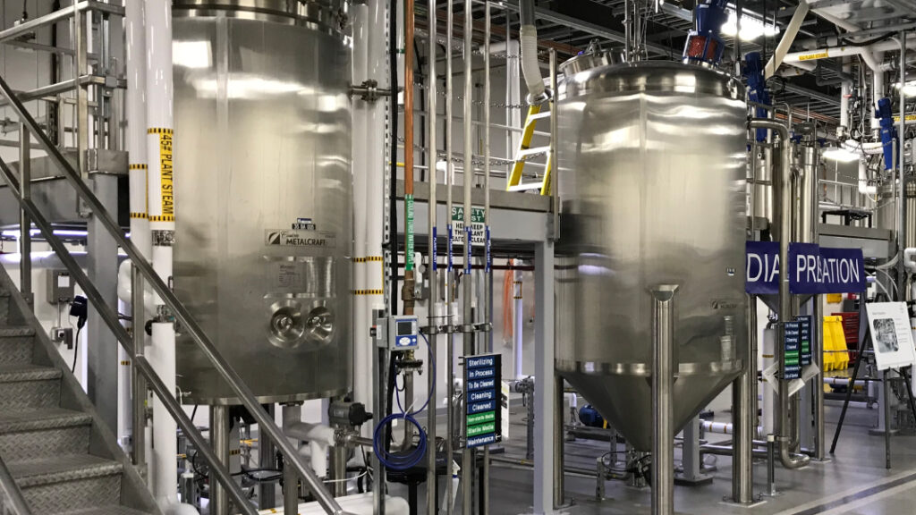 Pilot scale fermentation tank bioreactors