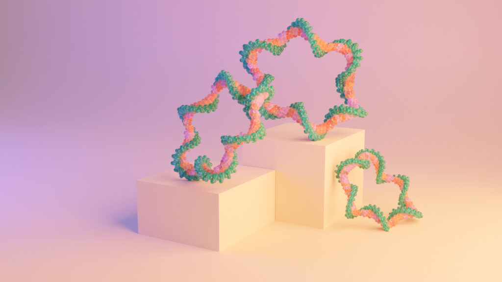 A 3D rendering of RNA-based therapies